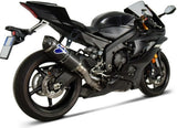 Complete Exhaust System Without Sound Certification Carbon Carbon Cap - Termignoni Compatible With Yamaha Yzf-R6 (2006-2019)