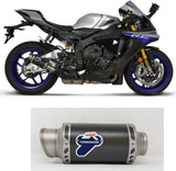Exhaust Tip Without Sound Certification Gp Carbon - Termignoni Compatible With Yamaha R1 - M (2015-2020)