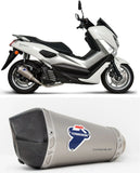 Exhaust Tip Without Sound Certification Relevance Titanium Carbon Cap - Termignoni Compatible With Yamaha N-Max 125 (2017-2020)