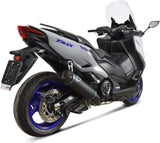 Complete Exhaust System Without Sound Certification Titanium Black Carbon Cap - Termignoni Compatible With Yamaha Xp 560 T-Max (2020)