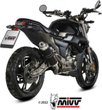 Complete Non-Catalytic Exhaust System With Sound Certification Gp Steel Black - Mivv Compatible With Zontes Zt 125 U (2021-2024)