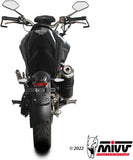 Complete Non-Catalytic Exhaust System With Sound Certification Gp Steel Black - Mivv Compatible With Zontes Zt 125 U (2021-2024)