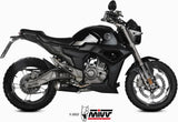 Complete Exhaust System Without Catalytic Converter And Without Sound Certification X-M1 Steel Black - Mivv Compatible With Zontes Zt 125 U (2021-2024)