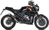 Complete Non-Catalytic Exhaust System With Sound Certification Gp Steel Black - Mivv Compatible With Zontes Zt 125 Gk (2021-2024)
