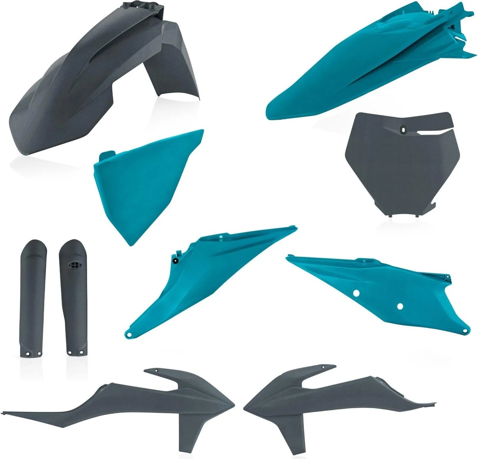 Plastics Full Kit - Acerbis Compatible With Ktm 250 Xc-F (2019-2022)