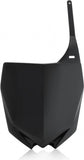 Front Number Plate - Acerbis Compatible With Yamaha Yz 125 (2002-2014)
