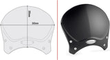 Black Aluminium Race Cafe Wind-Scree Aluminium - Givi Compatible With Honda Cmx 500 Rebel (2020-2024)