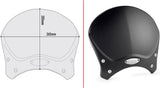 Black Aluminium Race Cafe Wind-Scree Aluminium - Givi Compatible With Moto Guzzi V7 850 Stone - Special (2021-2024)