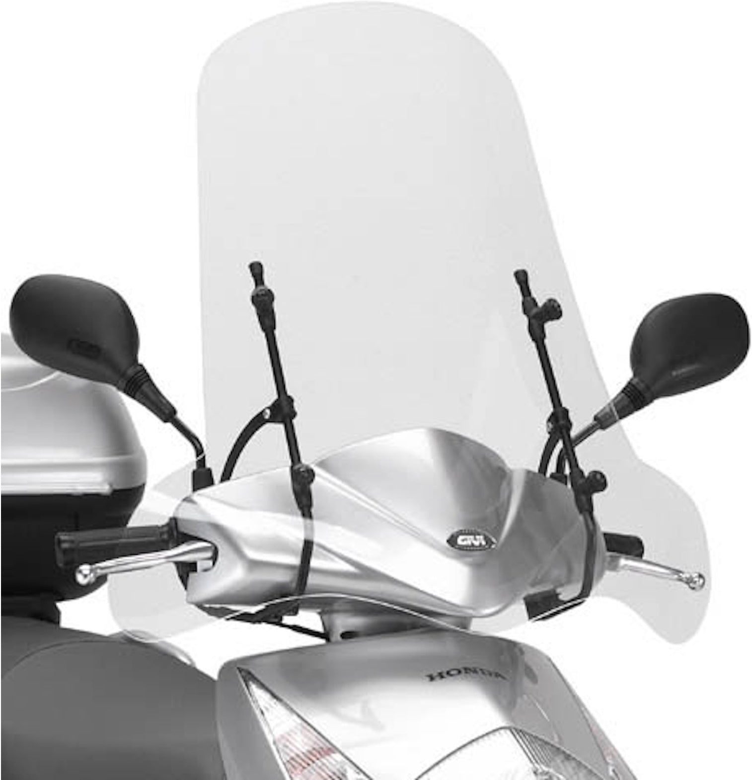 Transparent Wind-Screen 102A - Givi Compatible With Mbk Flame X 125 (2007-2012)