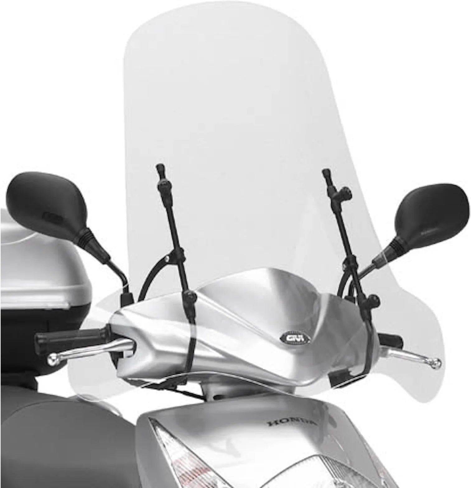 Transparent Wind-Screen 102A - Givi Compatible With Mbk Flame X 125 (2007-2012)