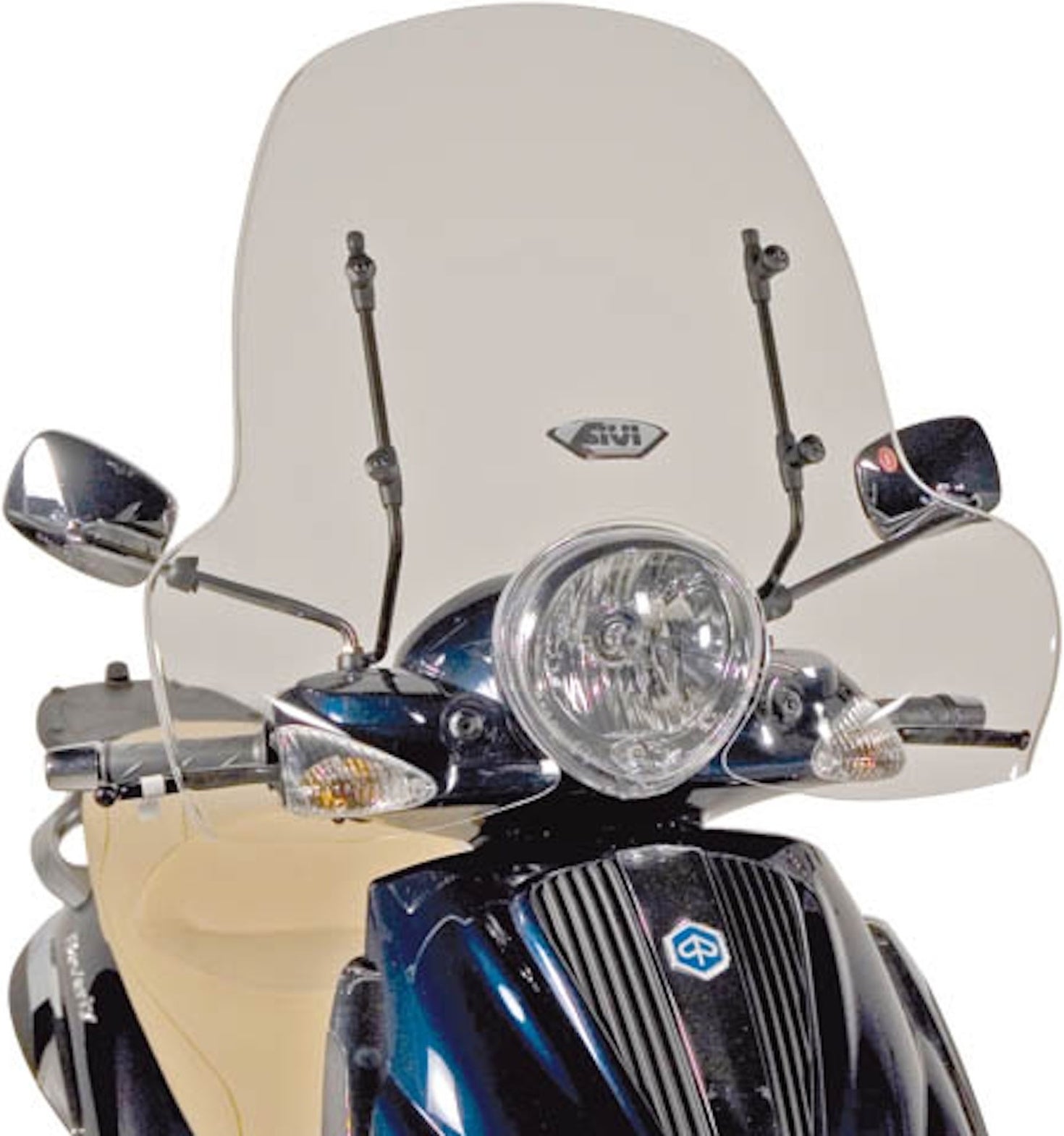 Transparent Wind-Screen 103A - Givi Compatible With Piaggio Beverly 500 (2003-2007)