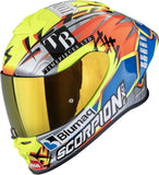 Full-Face Motorcycle Helmet Scorpion Exo Exo-R1 Evo Air Fim Racing #1 Ultra Tct Replica Aron 2024 Size S