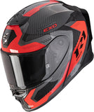 Full-Face Motorcycle Helmet Scorpion Exo Exo-R1 Evo Carbon Air Carbon Fiber Black Red Propel Size M
