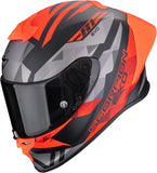 Full-Face Motorcycle Helmet Scorpion Exo Exo-R1 Evo Ii Air Ultra Tct Matt Black Red Valere Size L
