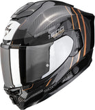 Full-Face Motorcycle Helmet Scorpion Exo Exo-1500 Carbon Air Carbon Fiber Black Copper Zity Size L