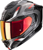 Full-Face Motorcycle Helmet Scorpion Exo Exo-1500 Air Ultra Tct Black Red Sleek Size Xl