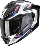 Full-Face Motorcycle Helmet Scorpion Exo Exo-1500 Air Ultra Tct White Black Pink Sleek Size S
