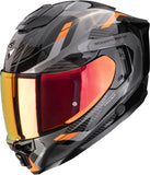 Full-Face Motorcycle Helmet Scorpion Exo Exo-1500 Air Ultra Tct Black Orange Sleek Size S