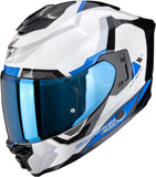 Full-Face Motorcycle Helmet Scorpion Exo Exo-1500 Air Ultra Tct White Blue Arena Size Xl