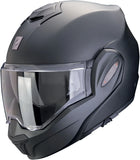 Flip-Up Motorcycle Helmet Scorpion Exo Exo-Tech Evo Polycarbonate Matt Black Solid Size Xl