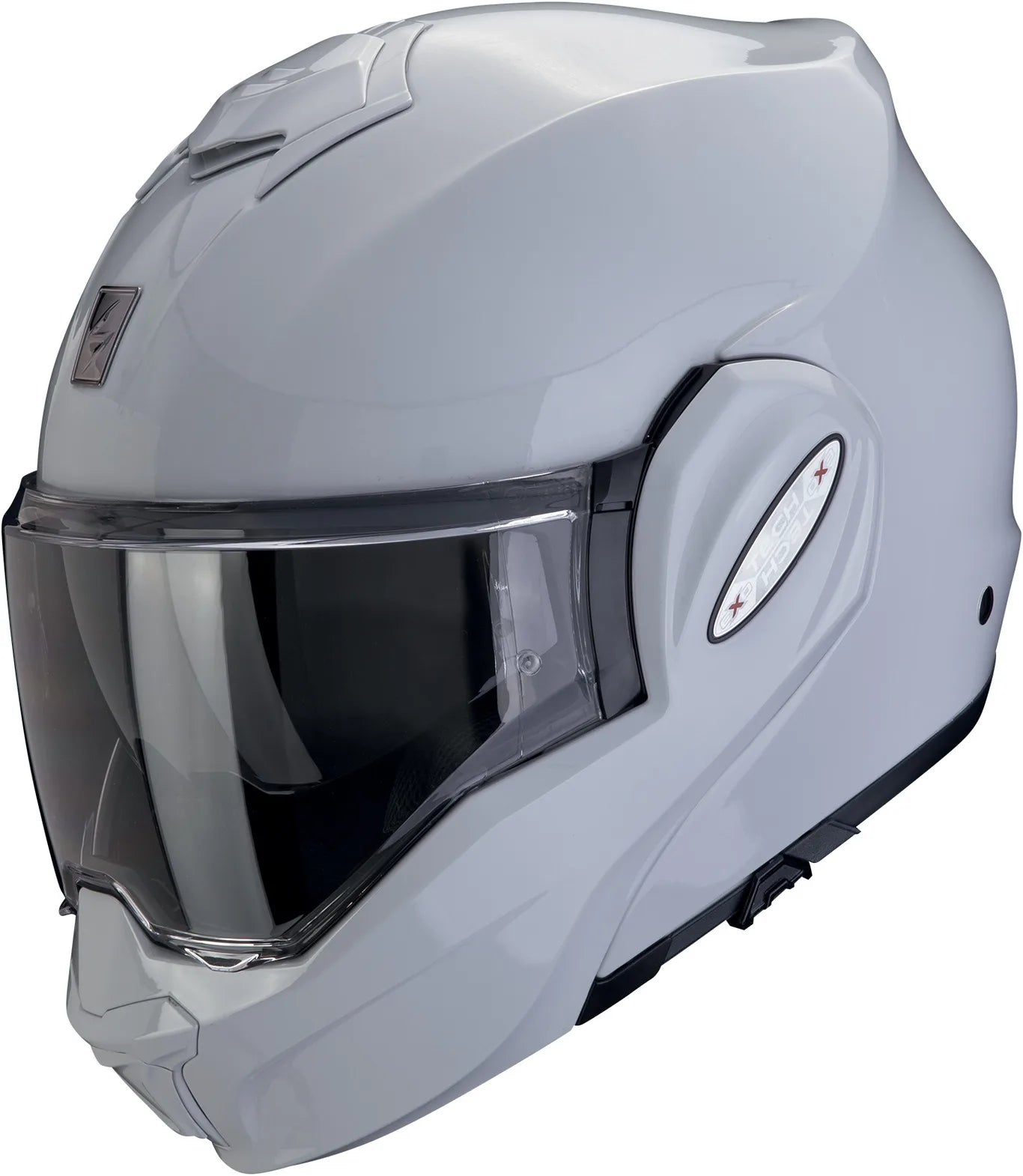 Flip-Up Motorcycle Helmet Scorpion Exo Exo-Tech Evo Polycarbonate Grey Solid Size L