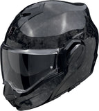 Full-Face Motorcycle Helmet Scorpion Exo Exo-Tech Evo Carbon Carbon Fiber Black Onyx Size M