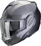 Flip-Up Motorcycle Helmet Scorpion Exo Exo-Tech Evo Pro Ultra Tct Metallic Grey Solid Size Xs