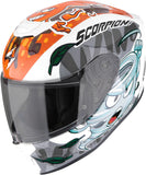 Full-Face Motorcycle Helmet Scorpion Exo Exo-Jnr Air Polycarbonate White Blue Orange The4Elements Size L