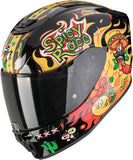 Full-Face Motorcycle Helmet Scorpion Exo Exo-Jnr Air Polycarbonate Black Yellow Red Yucatan Size M