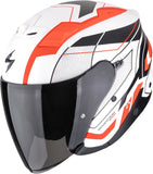 Urban Motorcycle Helmet Scorpion Exo Exo-Z1 Ultra Tct Matt White Red Black Vue Size S