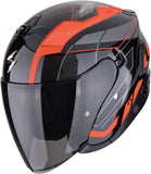 Urban Motorcycle Helmet Scorpion Exo Exo-Z1 Ultra Tct Black Red Vue Size Xs