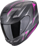 Full-Face Motorcycle Helmet Scorpion Exo Exo-391 Polycarbonate Matt Black Pink Aaxo Size Xs