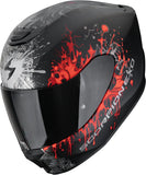 Full-Face Motorcycle Helmet Scorpion Exo Exo-391 Polycarbonate Matt Black Silver Red Wolf Size Xl
