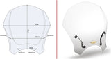 Universal Transparent Wind-Screen - Givi Compatible With Benelli Leoncino 500 - Trail (2017-2024)