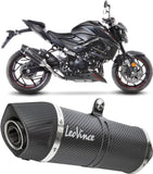 Exhaust Tip Without Sound Certification Lv One Evo Carbon Fiber Carbon Fiber End Cap - Leovince Compatible With Suzuki Gsx-S 750 - Z Abs (2017-2020)