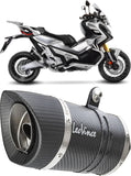 Exhaust Tip Without Sound Certification Lv Pro Carbon Fiber Carbon Fiber End Cap - Leovince Compatible With Honda X-Adv 750 (2025-2026)