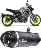 Complete Exhaust System Without Catalytic Converter And Without Sound Certification Gp Corsa Evo Carbon Fiber - Leovince Compatible With Yamaha Yzf-R3 (2015-2017)