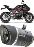 Exhaust Tip Without Sound Certification Lv Pro Carbon Fiber Carbon Fiber End Cap - Leovince Compatible With Kawasaki Z H2 1000 (2020-2024)