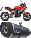 Exhaust Tip Without Sound Certification Factory S Steel Black Carbon Fiber End Cap - Leovince Compatible With Bmw F 900 R - Xr - A2 (2020-2024)