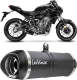 Complete Exhaust System Without Catalytic Converter And Without Sound Certification Lv One Evo Carbon Fiber Carbon Fiber End Cap - Leovince Compatible With Yamaha Yzf-R7 700 (2021-2024)