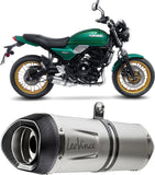 Complete Exhaust System Without Catalytic Converter And Without Sound Certification Lv One Evo Stainless Steel Carbon Fiber End Cap - Leovince Compatible With Kawasaki Ninja 650 (2021-2026)