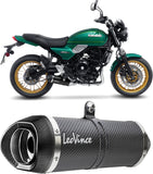 Complete Exhaust System Without Catalytic Converter And Without Sound Certification Lv One Evo Carbon Fiber Carbon Fiber End Cap - Leovince Compatible With Kawasaki Versys 650 (2021-2024)