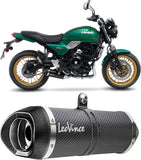 Complete Exhaust System Without Catalytic Converter And Without Sound Certification Lv One Evo Carbon Fiber Carbon Fiber End Cap - Leovince Compatible With Kawasaki Z 650 (2021-2026)