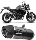 Exhaust Tip Without Sound Certification Lv One Evo Steel Black Carbon Fiber End Cap - Leovince Compatible With Honda Cb 750 Hornet (2025-2026)