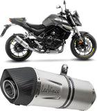 Exhaust Tip Without Sound Certification Lv One Evo Stainless Steel Carbon Fiber End Cap - Leovince Compatible With Honda Cb 750 Hornet (2023-2024)