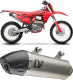 Exhaust Tip Without Sound Certification Lv-10 Steel Full Black Steel Black End Cap - Leovince Compatible With Honda Cmx 300 Rebel (2017-2024)