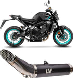 Complete Exhaust System Without Catalytic Converter And Without Sound Certification Lv Race Stainless Steel - Leovince Compatible With Yamaha Mt-09 Sp (2024-2026)