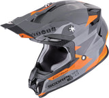 Off-Road Motorcycle Helmet Scorpion Exo Vx-16 Evo Air Polycarbonate Grey Orange Rod Size Xs