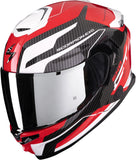 Full-Face Motorcycle Helmet Scorpion Exo Exo-Gt Sp Air Ultra Tct Red White Flex Size M