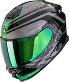 Full-Face Motorcycle Helmet Scorpion Exo Exo-Gt Sp Air Ultra Tct Black Green Arten Size Xl